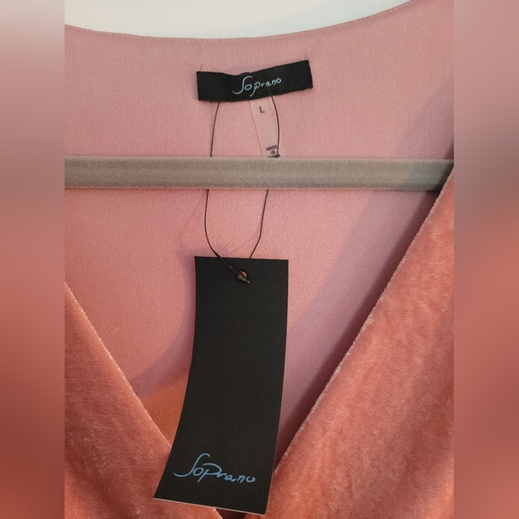 Pink Crushed Velvet Dress - Picture 4 of 4